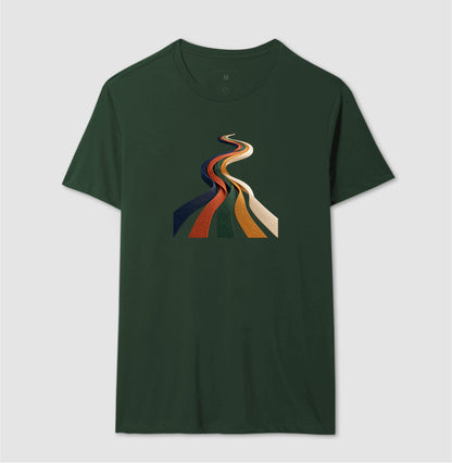 Camiseta Unissex - Quilômetros Compartilhados, Masculino, Verde
