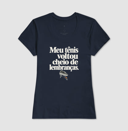 Camiseta Unissex - Areia de Brinde, Feminino, Marinho