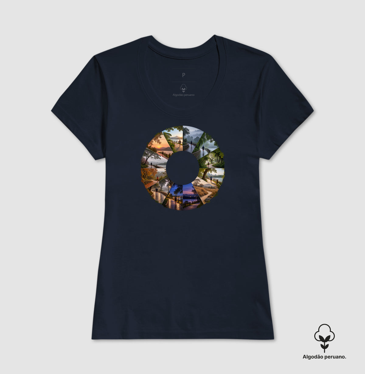 Camiseta Algodão Peruano - Um Ano em Movimento
