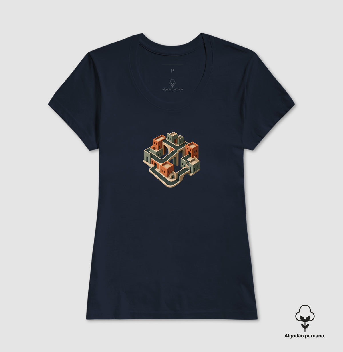 Camiseta Algodão Peruano - Quarteirão Infinito
