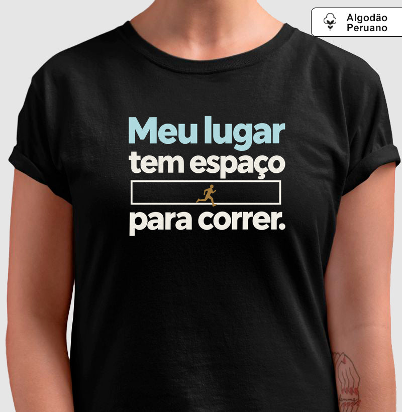 Camiseta Algodão Peruano - Lugar para Correr
