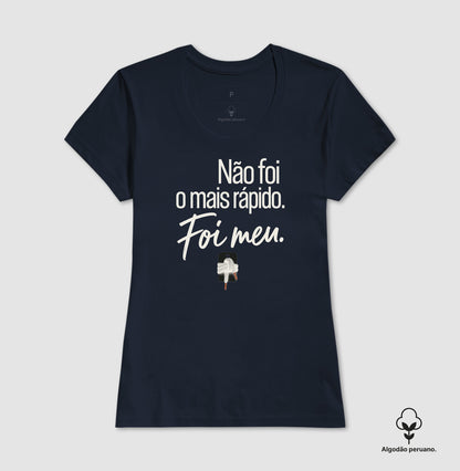Camiseta Algodão Peruano - Orgulho sem Comparação, Feminino, Marinho