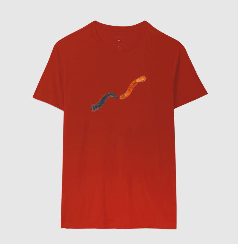 Camiseta Unissex - Voltei a Correr, Masculino, Vermelho