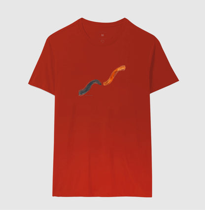 Camiseta Unissex - Voltei a Correr, Masculino, Vermelho