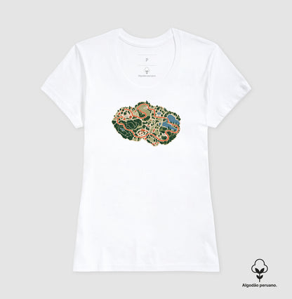 Camiseta Algodão Peruano - Mapa do Corre