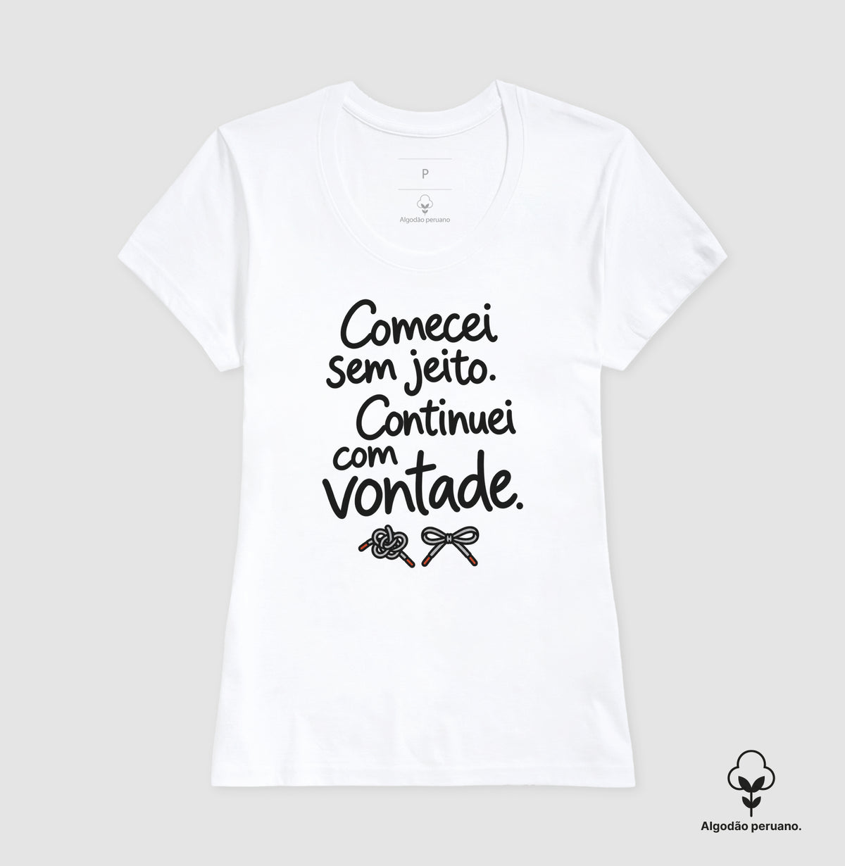 Camiseta Algodão Peruano - Outro Começo, Feminino, Branca