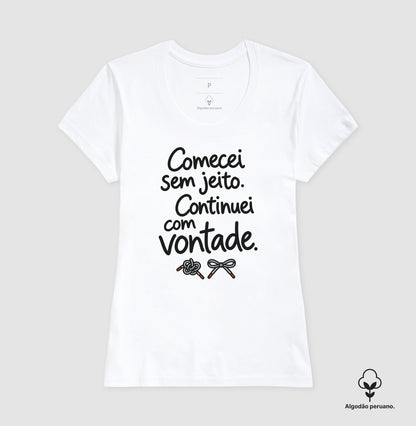 Camiseta Algodão Peruano - Outro Começo, Feminino, Branca