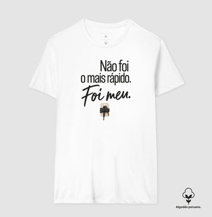 Camiseta Algodão Peruano - Orgulho sem Comparação, Masculino, Branca