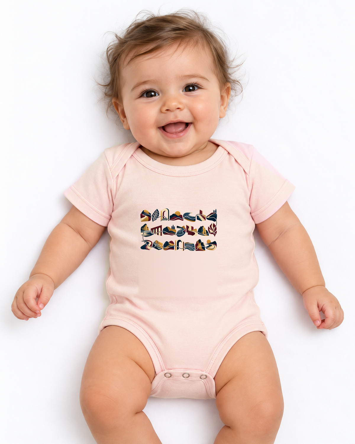 Body Infantil - Meia História, cor Rosa Bebê, modelo feminino, estúdio