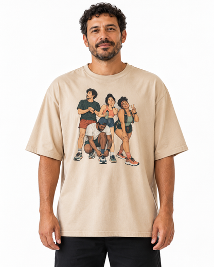 Camiseta Oversized - Foto Antes da Largada