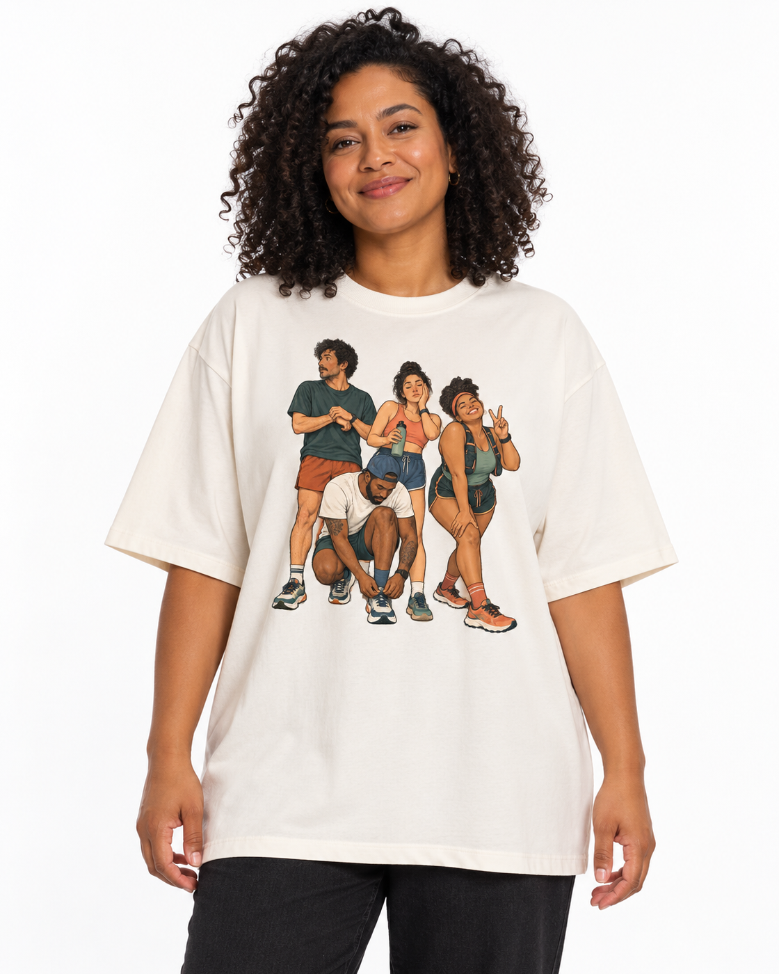 Camiseta Oversized - Foto Antes da Largada