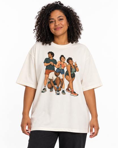 Camiseta Oversized - Foto Antes da Largada