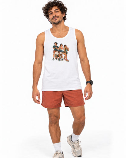 Regata Unissex Foto Antes da Largada — homem em fundo branco