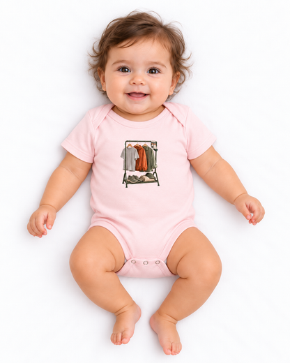 Body Infantil Guarda-Roupa Runner — menina em fundo branco