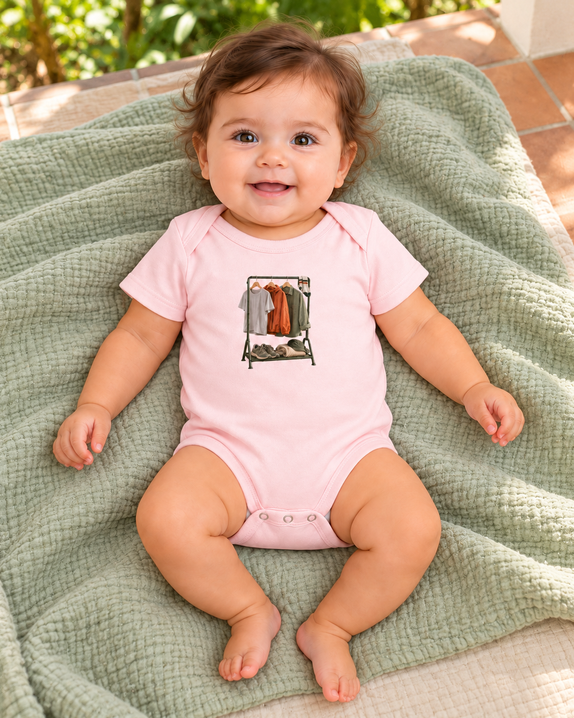Body Infantil Guarda-Roupa Runner — menina em ambiente