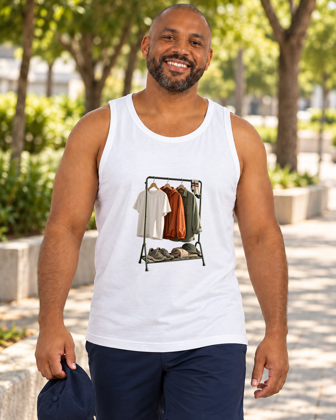 Regata Unissex Guarda-Roupa Runner — homem em ambiente