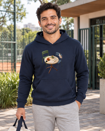 Hoodie Moletom Mesa de Encontro — homem em ambiente