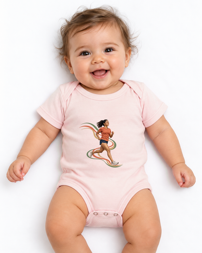 Body Infantil Clube Invisível — menina em fundo branco