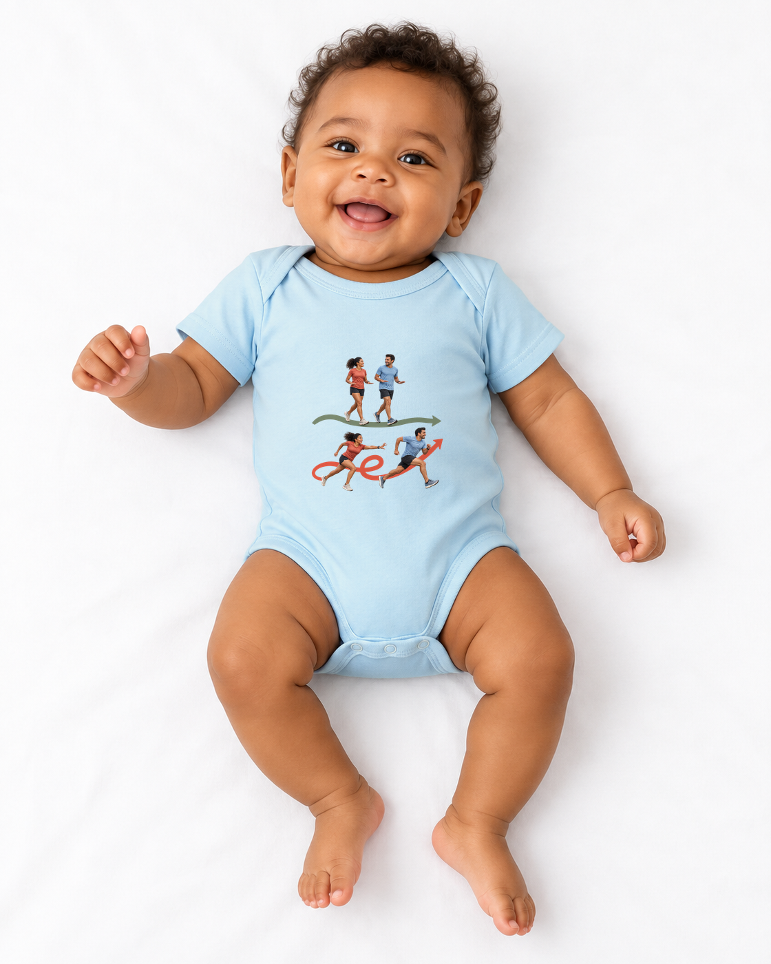 Body Infantil Pace Combinado — menino em fundo branco