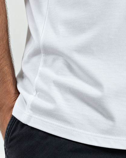 Regata Unissex Pace Combinado — detalhe da barra
