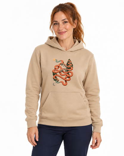 Hoodie Moletom Só um Trote — mulher em fundo branco