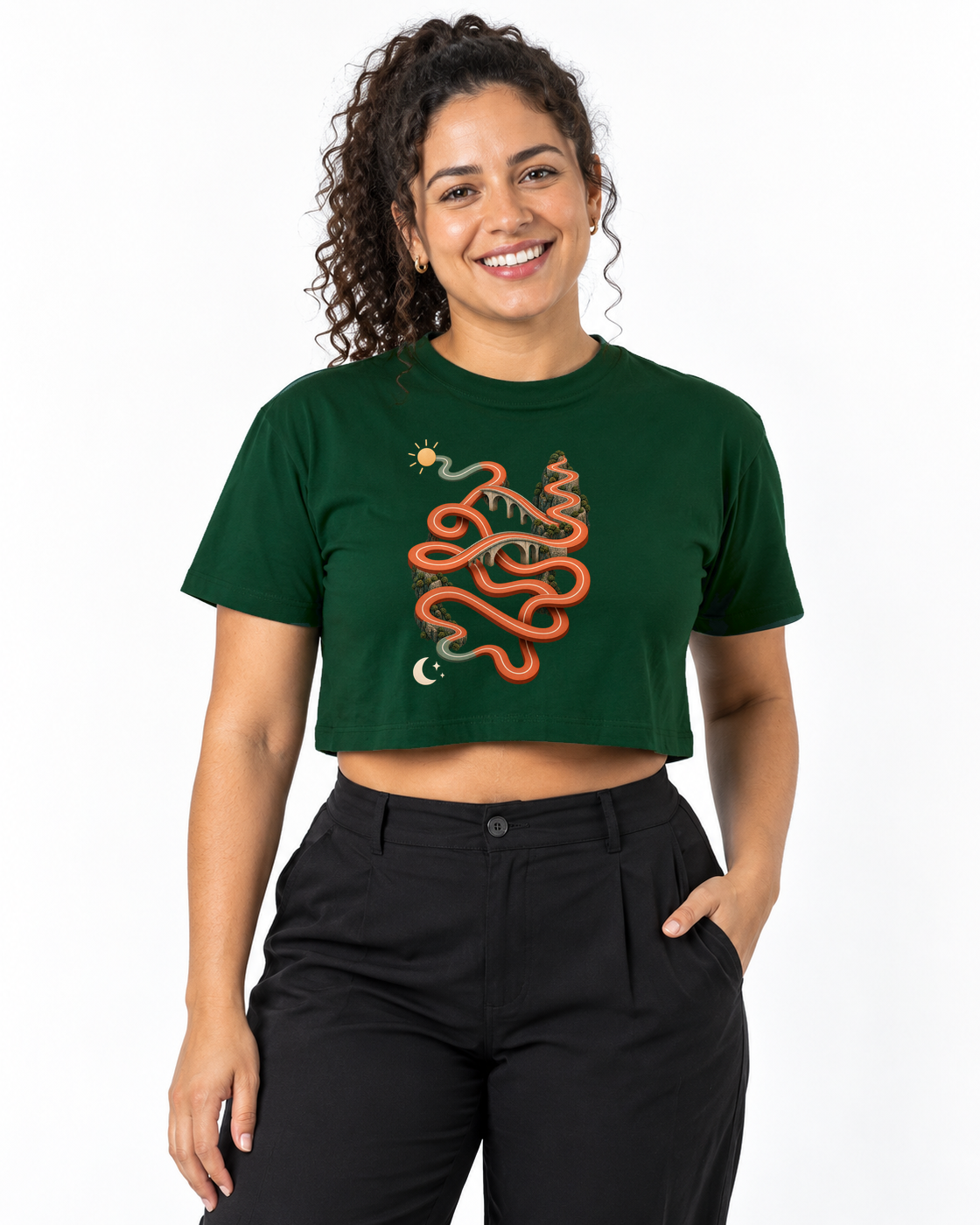 Cropped Só um Trote — mulher em fundo branco