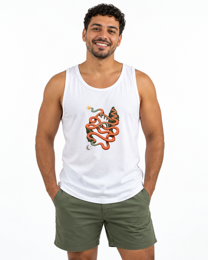 Regata Unissex Só um Trote — homem em fundo branco