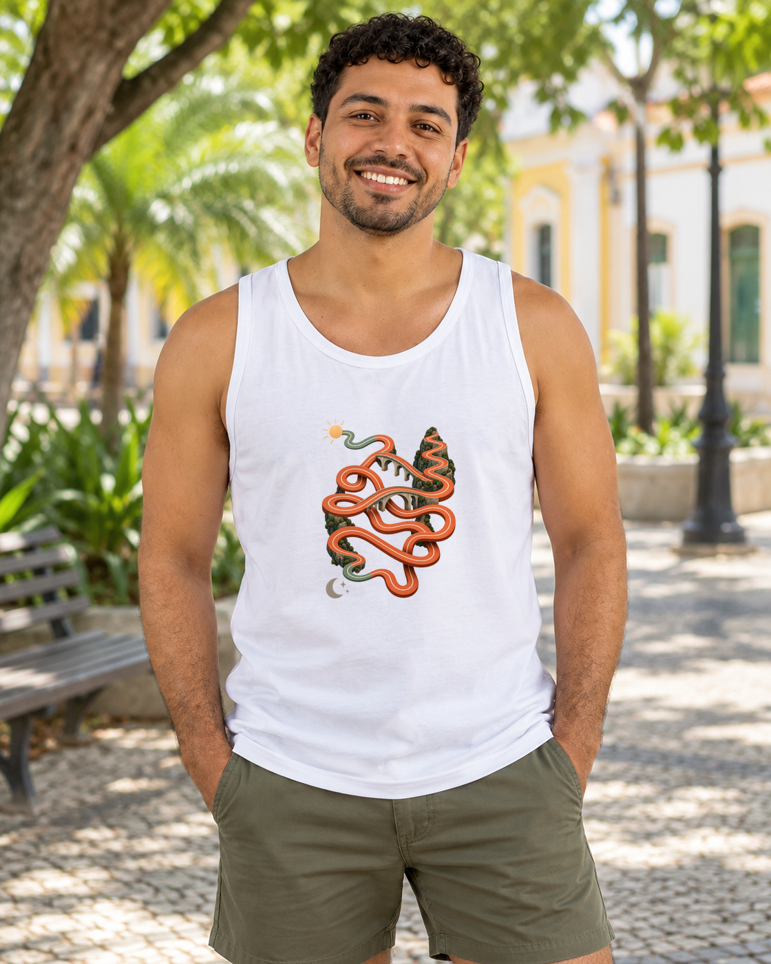 Regata Unissex Só um Trote — homem em ambiente