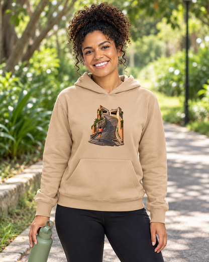 Hoodie Moletom A Ladeira Opina — mulher em ambiente