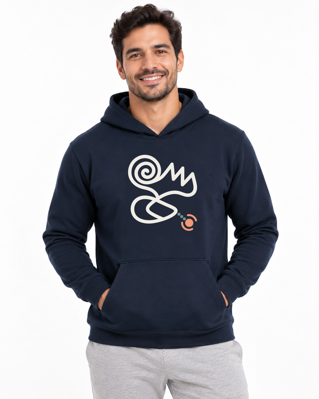 Hoodie Moletom Marinho Entrevoltas - GPS em Crise, estúdio