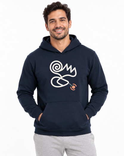 Hoodie Moletom Marinho Entrevoltas - GPS em Crise, estúdio
