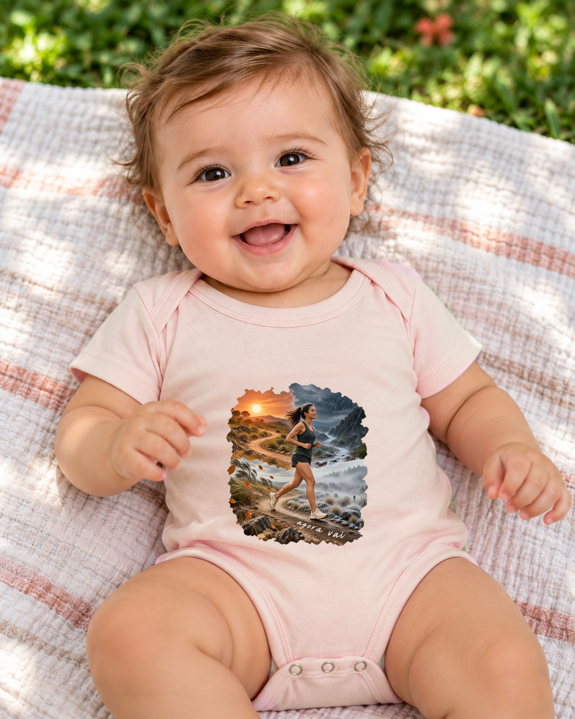Clima Perfeito — body infantil Entrevoltas — bebê — rosa bebê — lifestyle