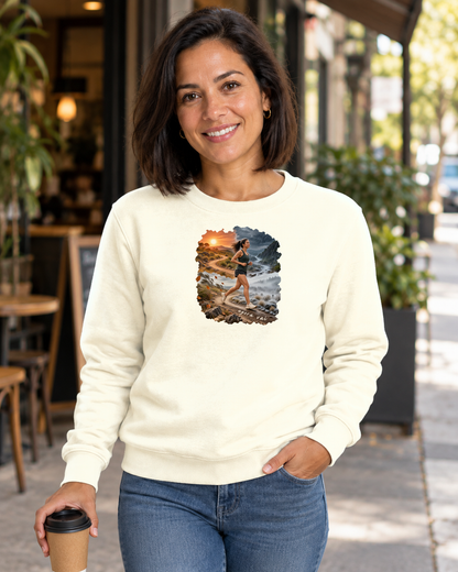 Clima Perfeito — suéter Entrevoltas — modelo feminino — off white — lifestyle