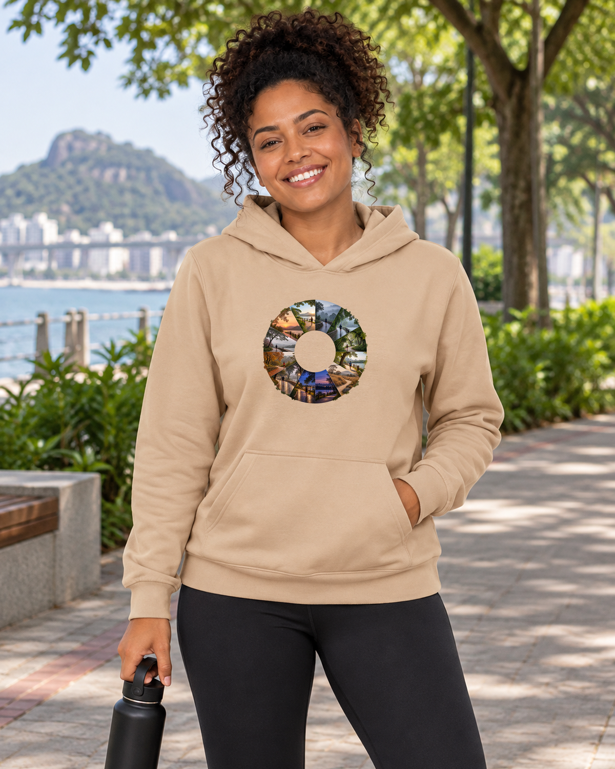 Hoodie Moletom - Um Ano em Movimento - IMG04 - Bege