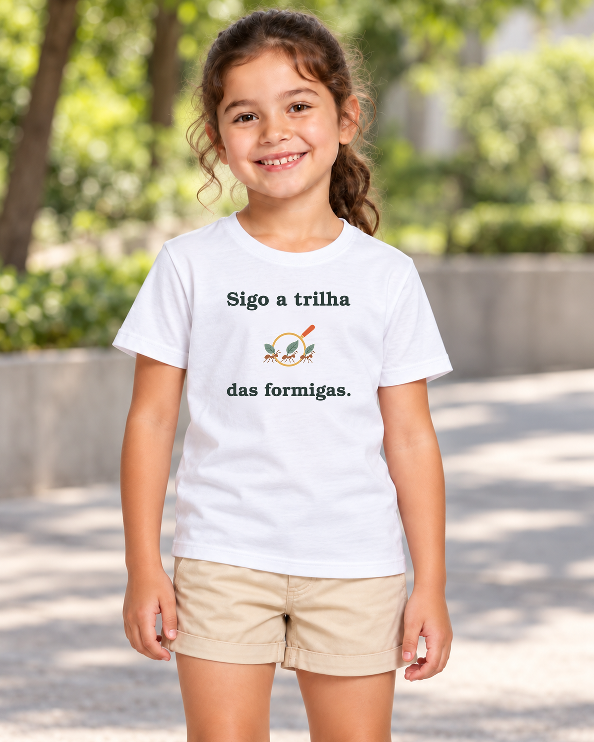 Camiseta Infantil Trilha Miúda — editorial IMG04