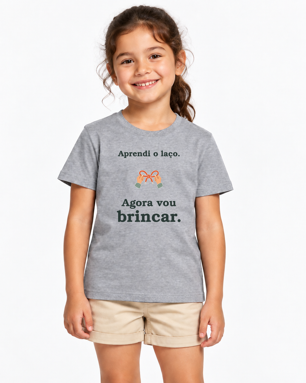Camiseta Infantil Laço Aprendido — editorial IMG02