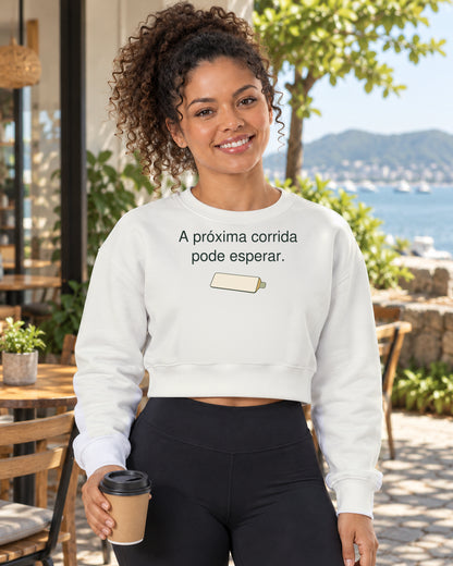 Cropped Moletom - Pausa Escolhida