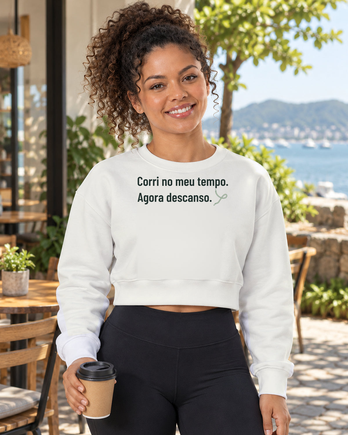 Cropped Moletom - Feito e Descansado