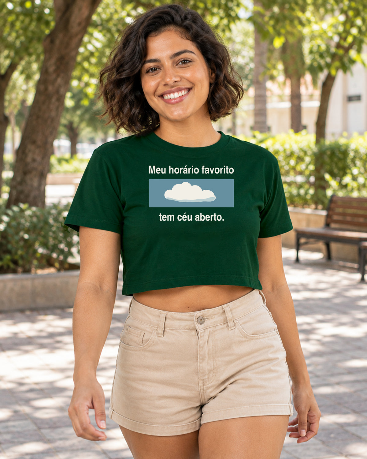 Cropped - Hora Preferida — foto com modelo