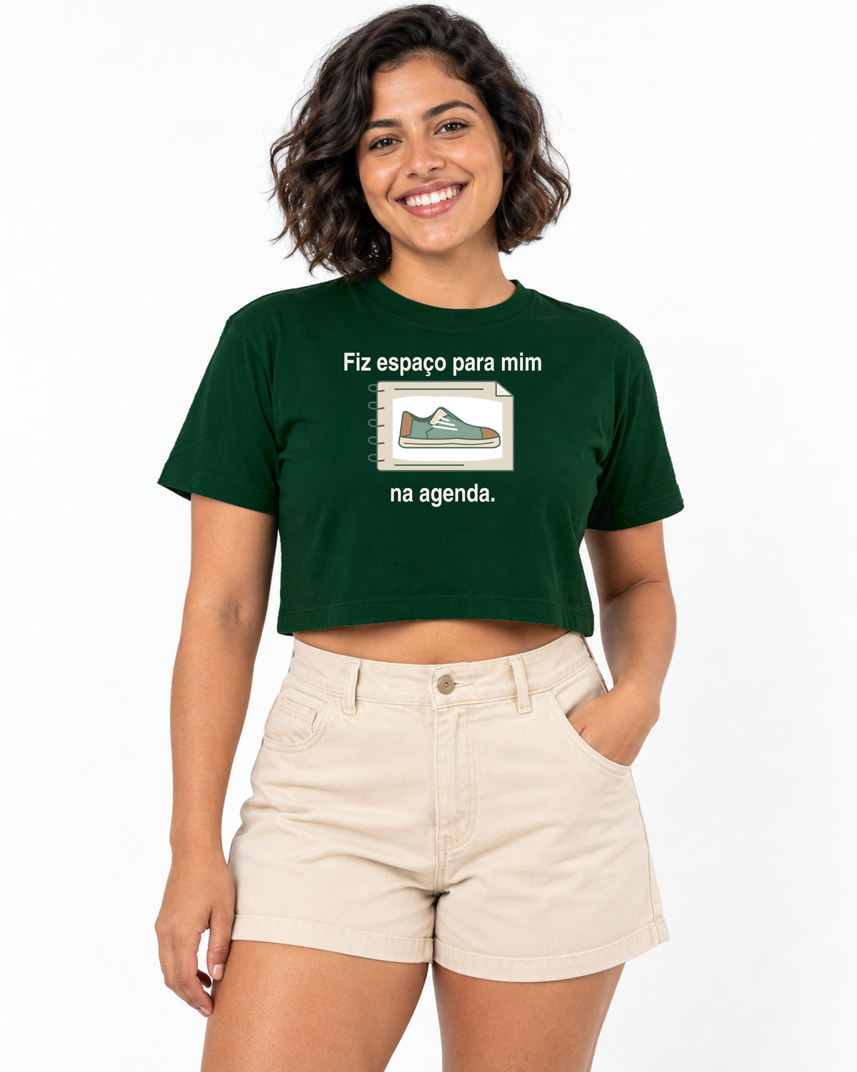 Cropped - Agenda com Espaço — foto com modelo