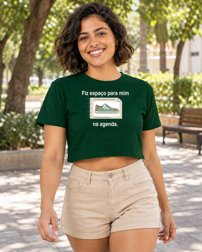 Cropped - Agenda com Espaço — foto com modelo
