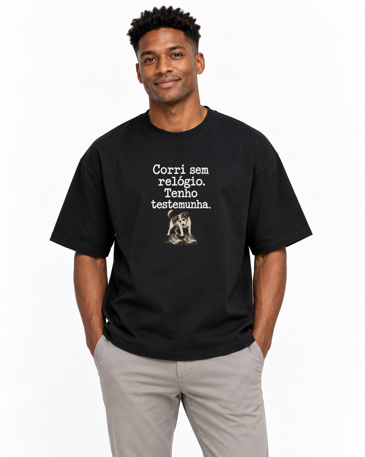 Camiseta Oversized - Relógio em Casa — editorial IMG01