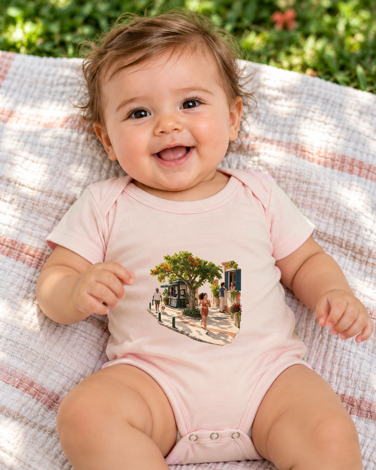 Calçada Viva — Body Infantil Entrevoltas — menina — rosa bebê — ambiente
