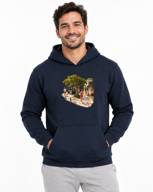 Calçada Viva — Hoodie Moletom Entrevoltas — masculino — marinho — estúdio