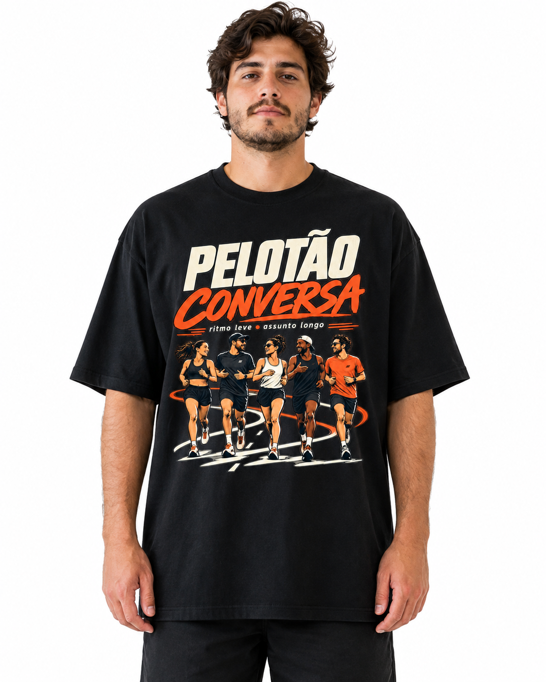 Camiseta Oversized - Pelotão Conversa