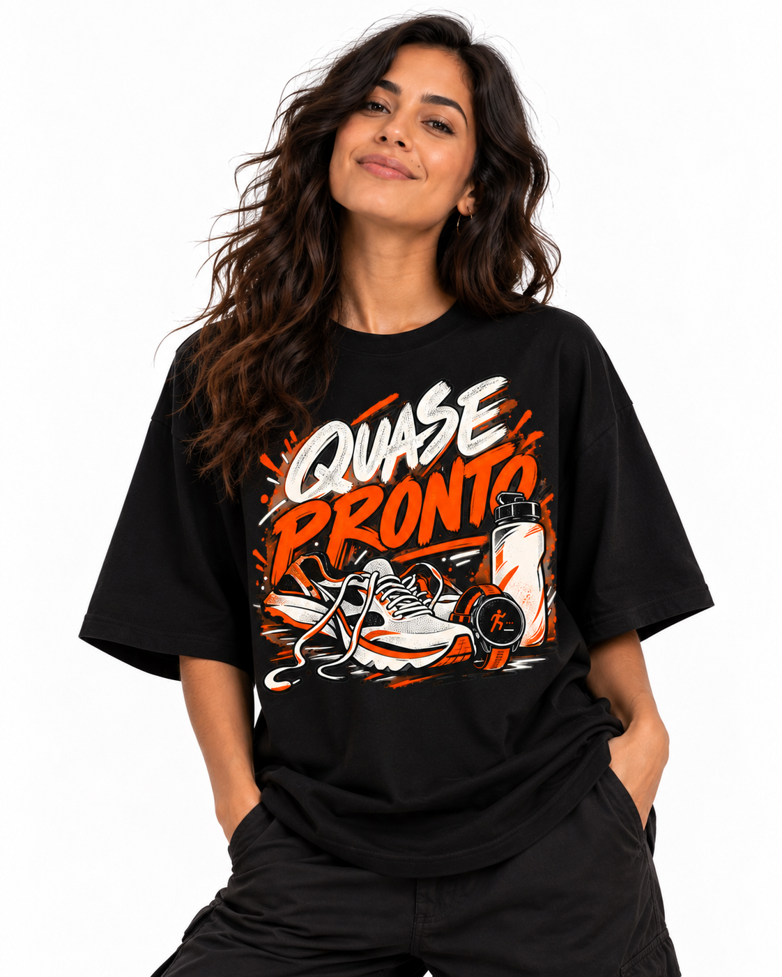 Camiseta Oversized - Cinco Minutos para Sair