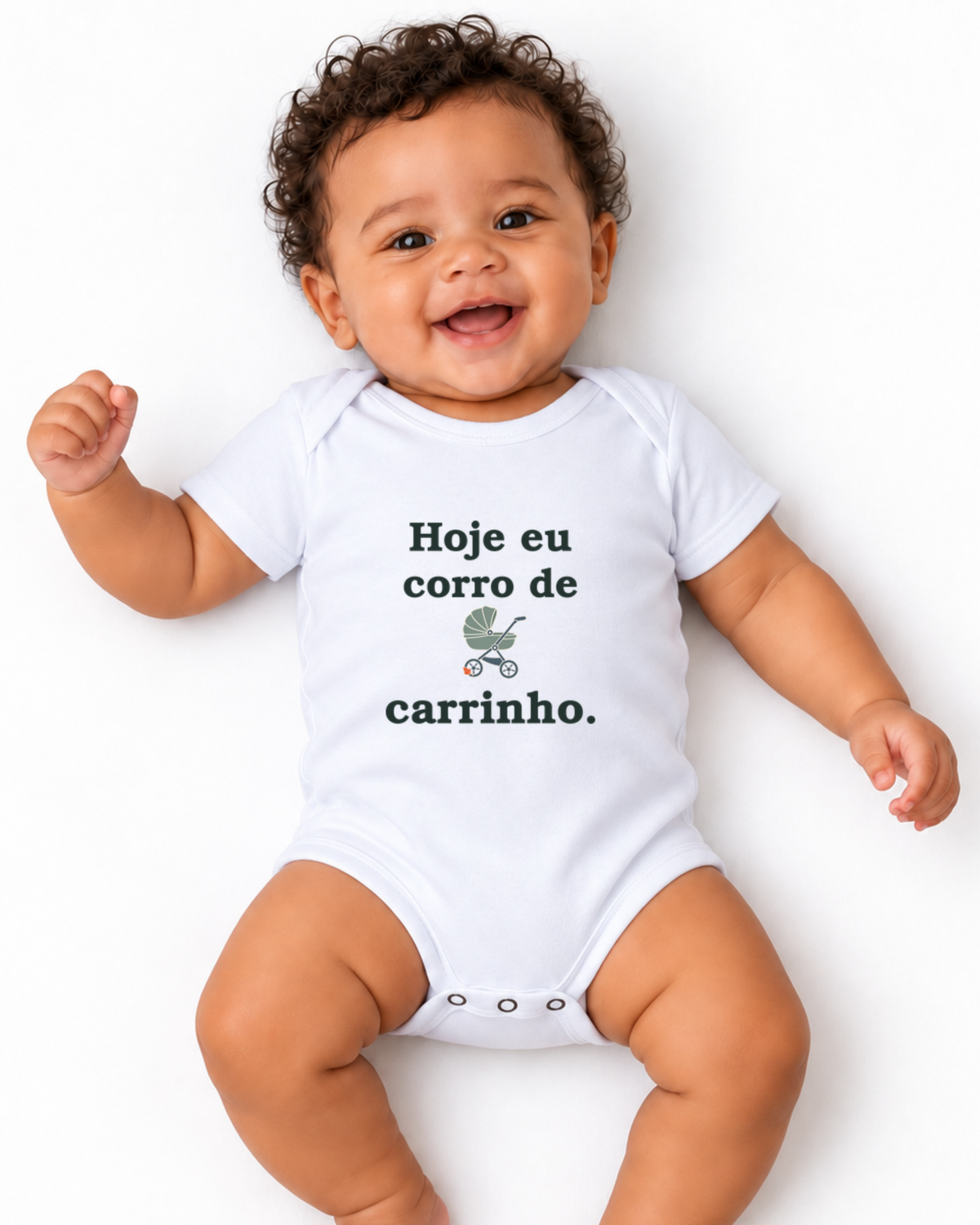 Body Infantil - Volta de Carrinho — foto com modelo
