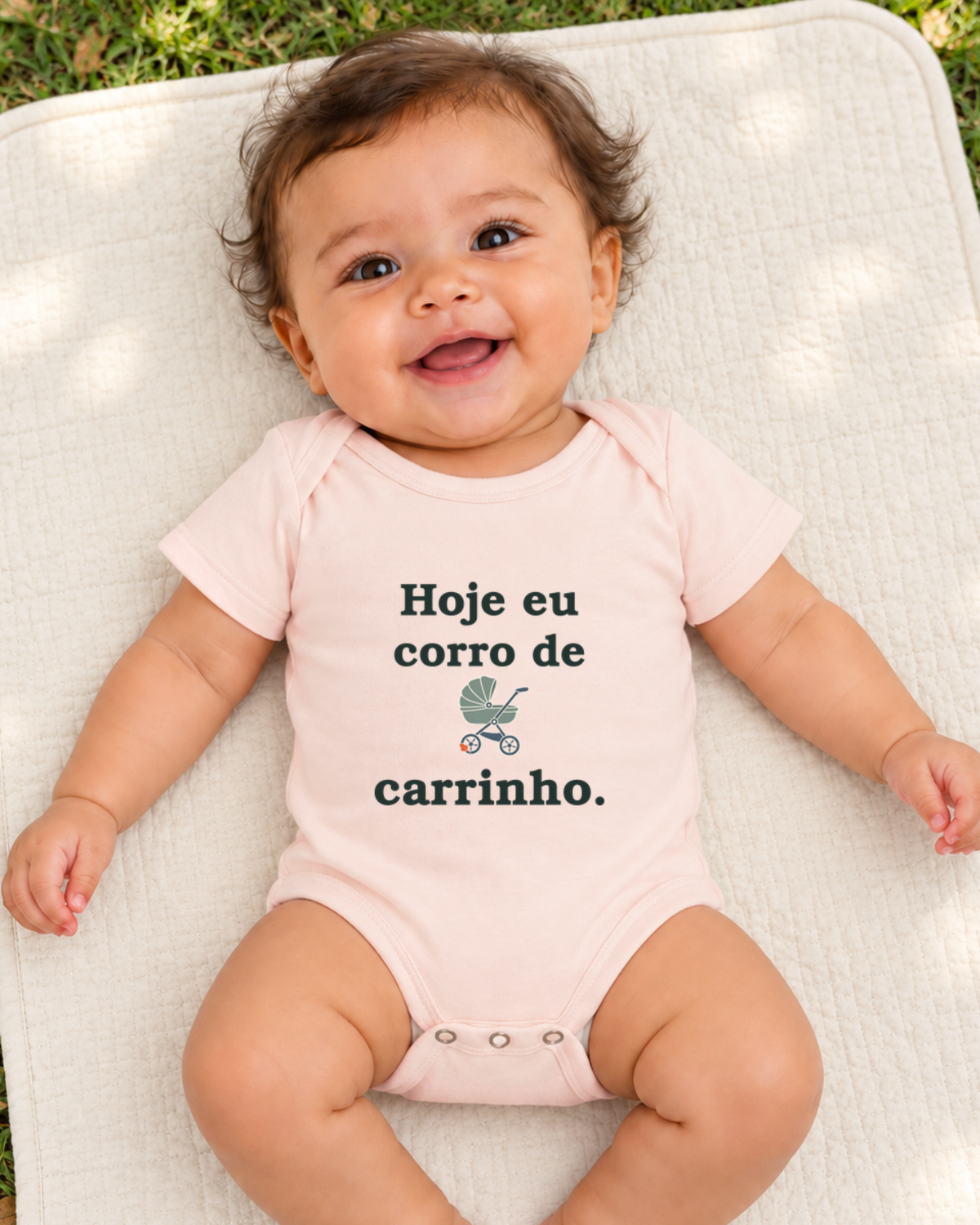 Body Infantil - Volta de Carrinho — foto com modelo