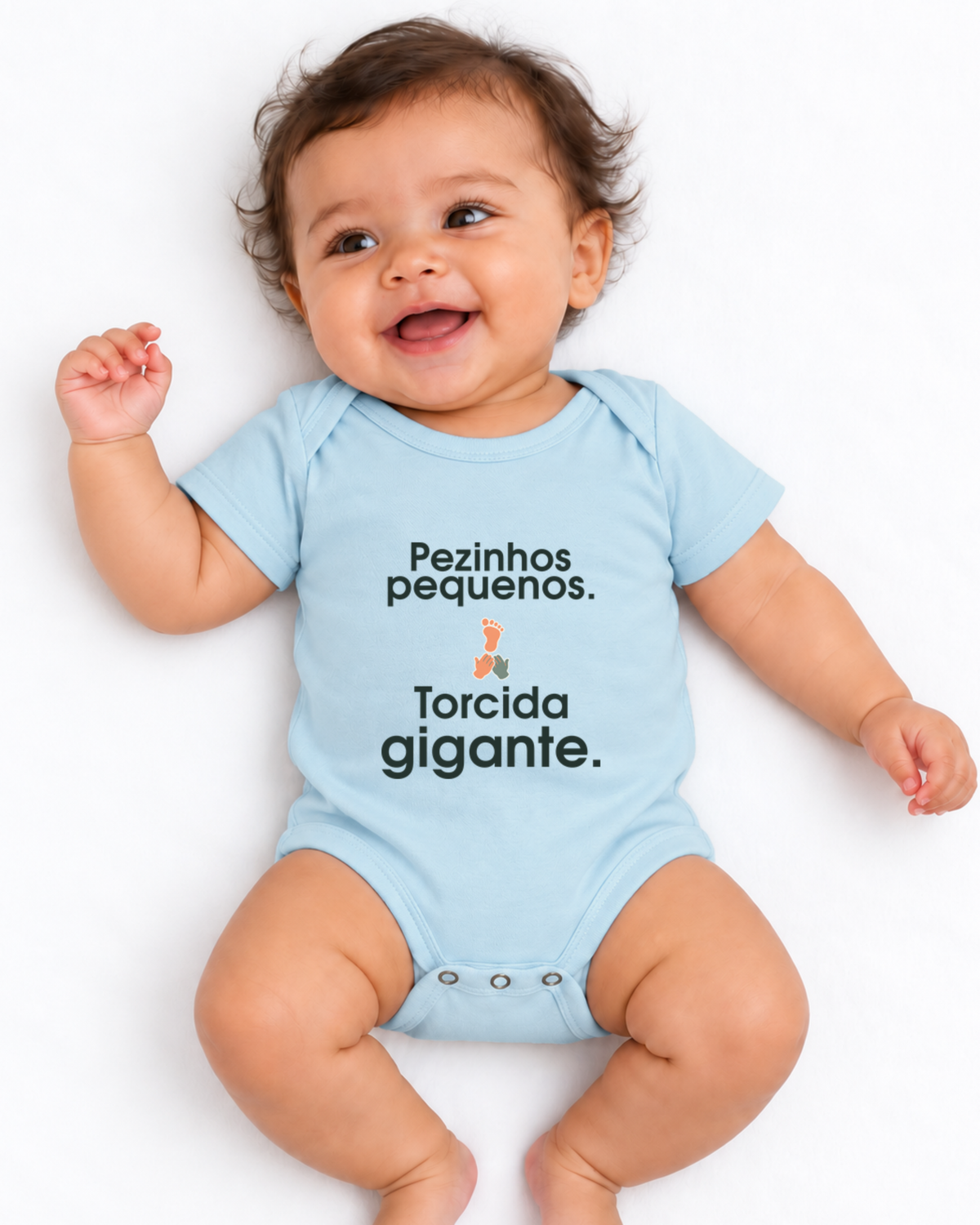 Body Infantil - Torcida Pequena — foto com modelo