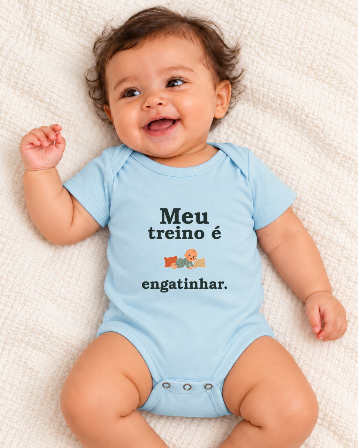 Body Infantil - Treino no Tapete — foto com modelo